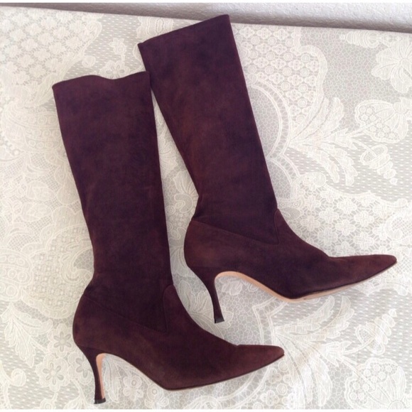 Manolo Blahnik Shoes - MANOLO BLAHNIK Pascalare Suede Boots